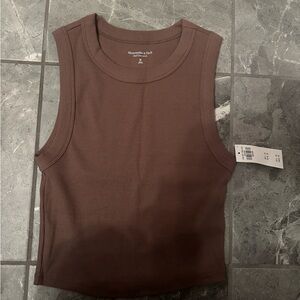 NEW Abercrombie & Fitch A&F Essentials Ribbed Sleeveless Tank